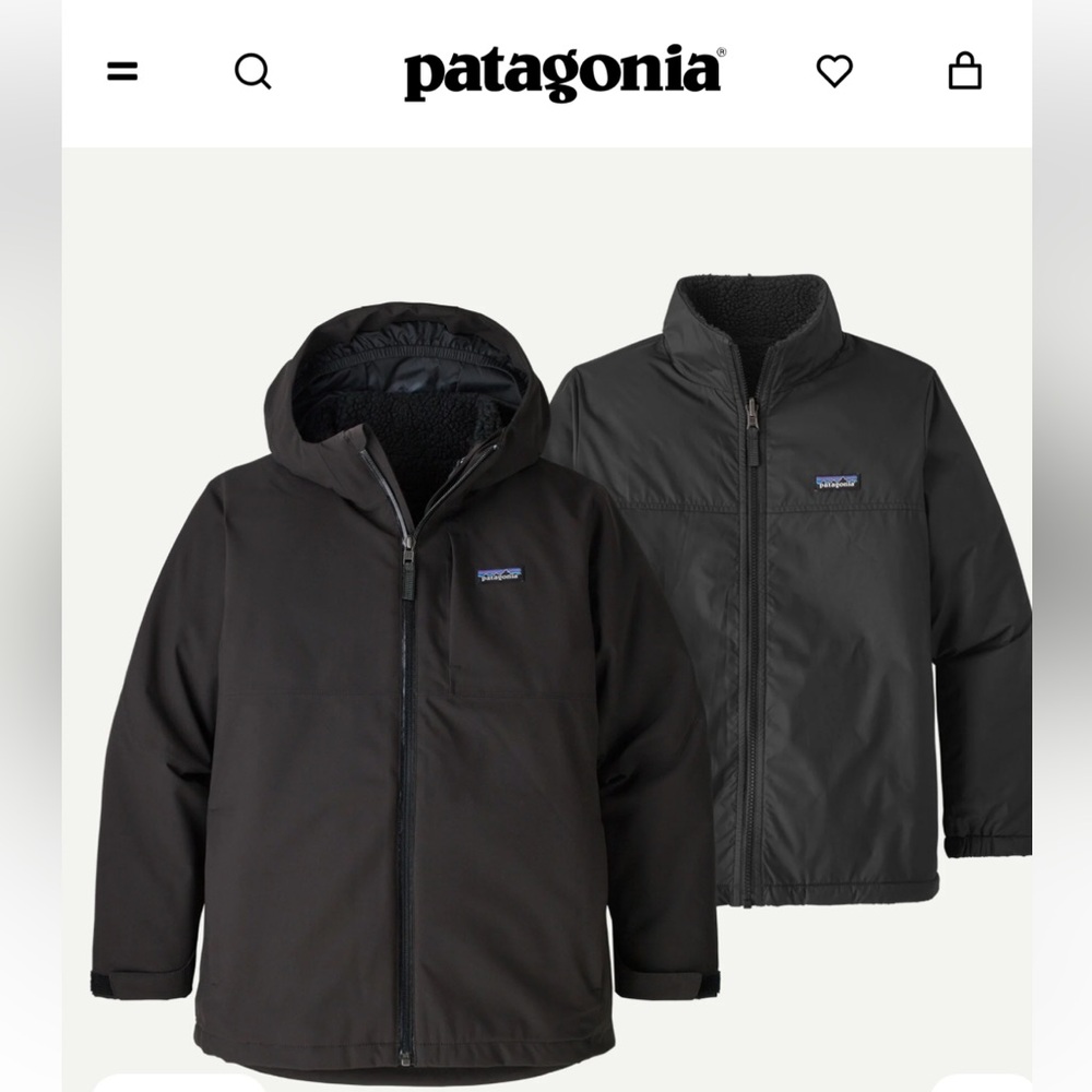 Patagonia Boys Black Jacket